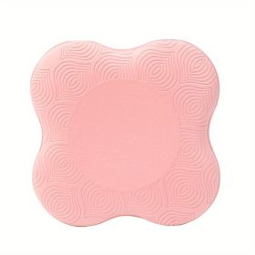1pair Yoga Knee Elbow Joint Protection Pad; Portable Fitness Exercise Thickened Non-slip Yoga Mat; Yoga Pilates Fitness Equipment For Home Gym Tr (Color: Pink)