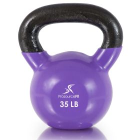 Vinyl Coated Iron Kettlebell (Option: 35lb)