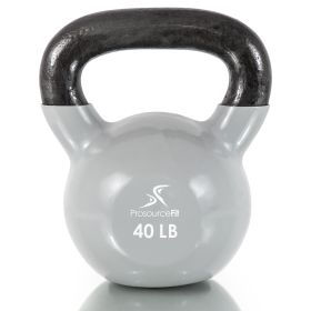 Vinyl Coated Iron Kettlebell (Option: 40lb)