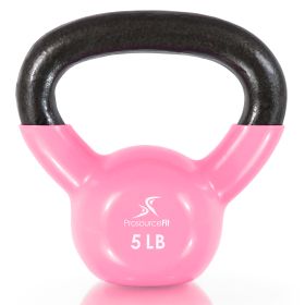 Vinyl Coated Iron Kettlebell (Option: 5lb)