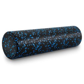 High Density Speckled Foam Roller (Option: 24x6in  Black/Blue)