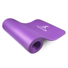 Extra Thick Yoga and Pilates Mat (Option: 1/2in  Purple)